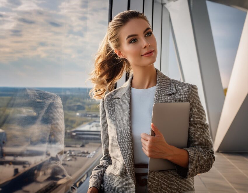 Une femme business apprends à gérer les changements économiqes